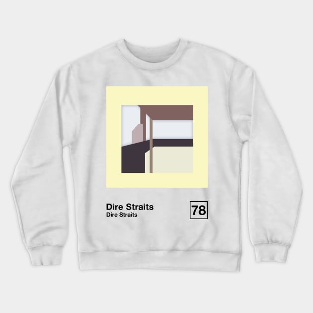 Dire Straits / Minimalist Style Graphic Poster Design Crewneck Sweatshirt by saudade